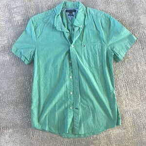 Tommy Hilfiger Green Casual Button Down Shirt